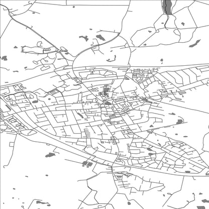 ROAD MAP OF HELSINGE, DENMARK BY MAPBAKES