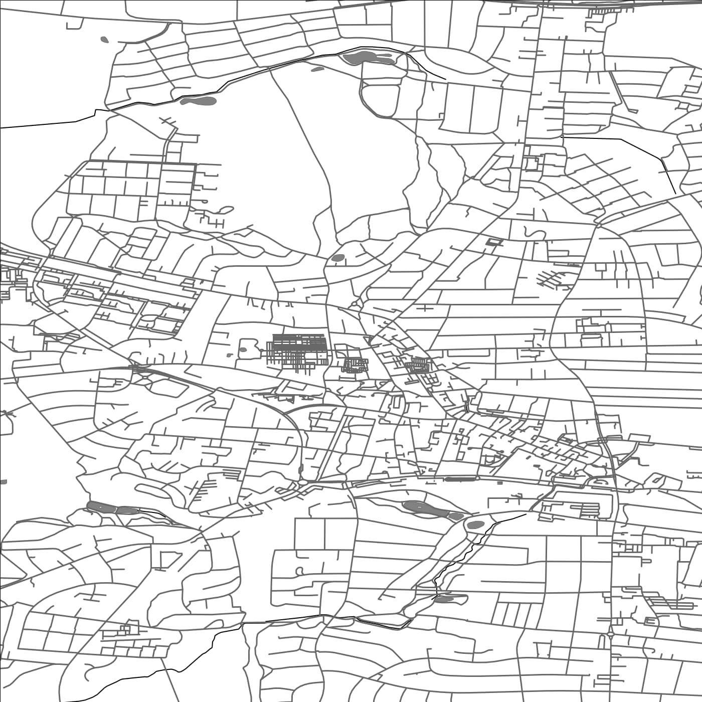 ROAD MAP OF HJØRRING, DENMARK BY MAPBAKES