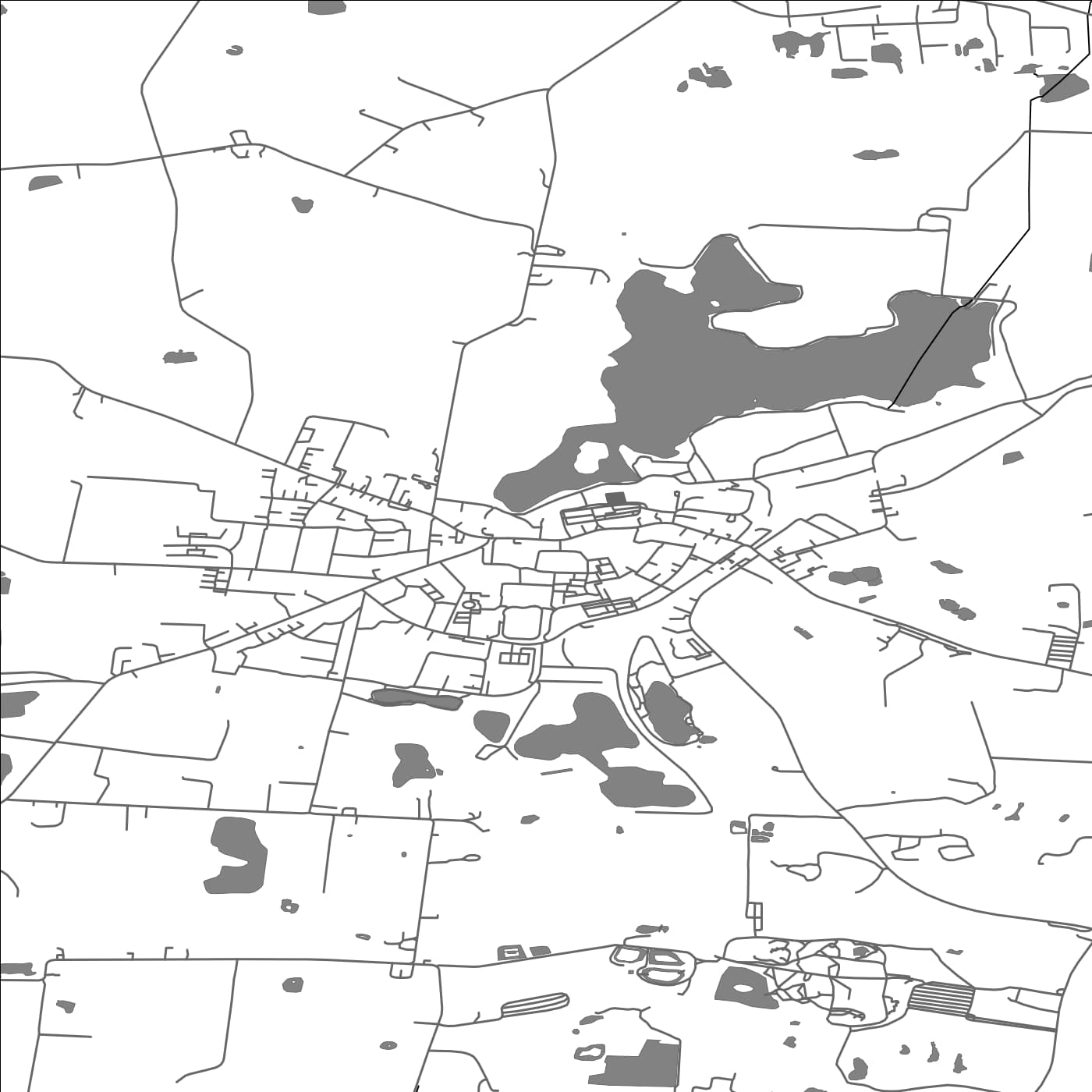 ROAD MAP OF HØJBY, DENMARK BY MAPBAKES