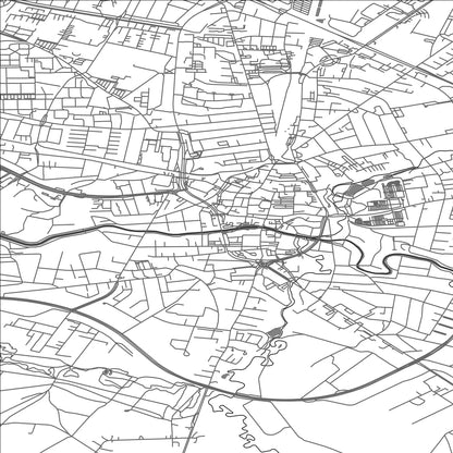 ROAD MAP OF HOLSTEBRO, DENMARK BY MAPBAKES