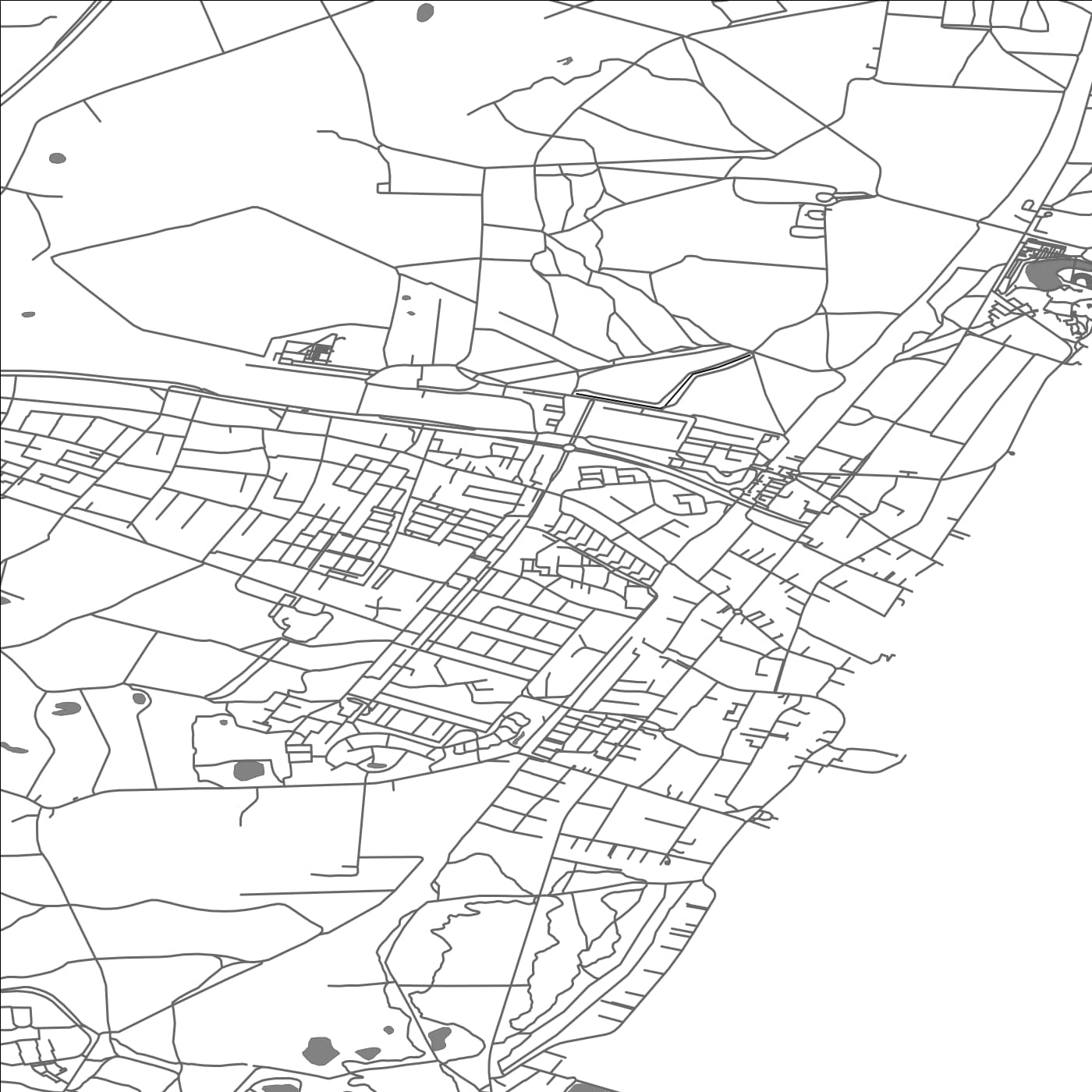 ROAD MAP OF HUMLEBÆK, DENMARK BY MAPBAKES