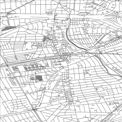 ROAD MAP OF HVIDOVRE, DENMARK BY MAPBAKES