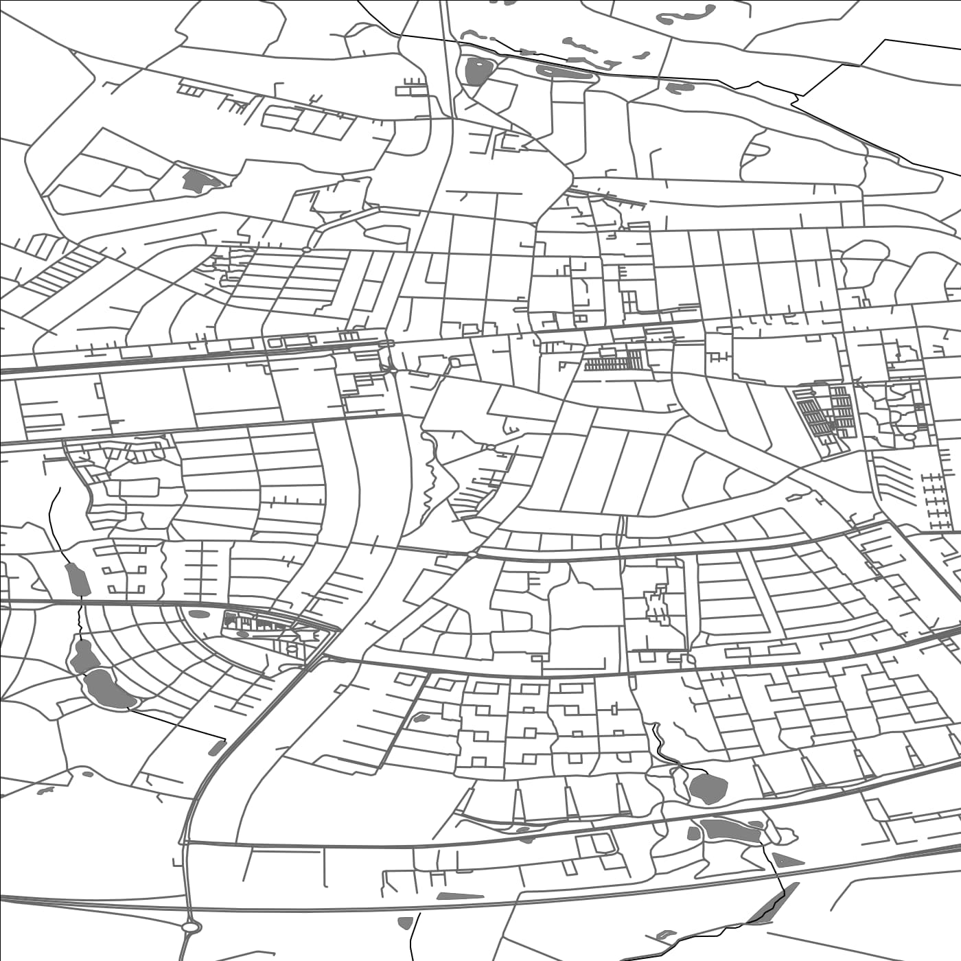 ROAD MAP OF IKAST, DENMARK BY MAPBAKES