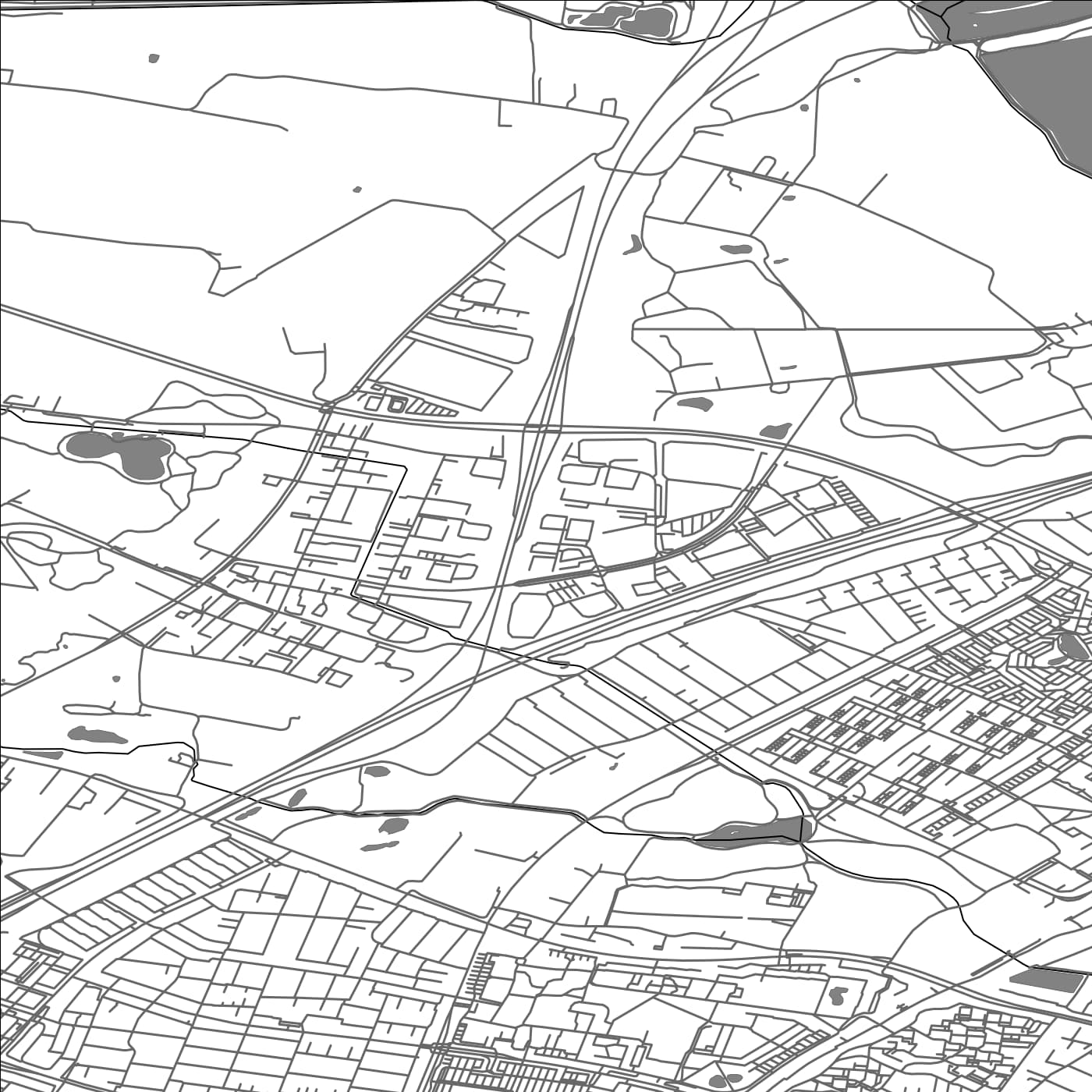 ROAD MAP OF ISHØJ, DENMARK BY MAPBAKES