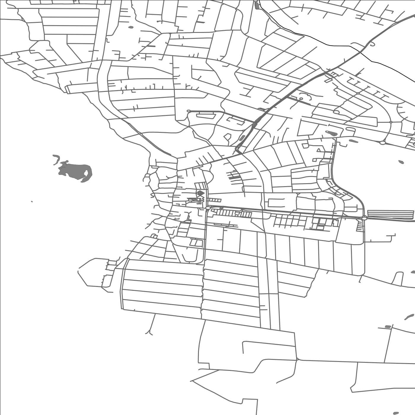 ROAD MAP OF JYLLINGE, DENMARK BY MAPBAKES