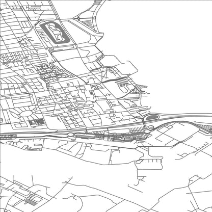 ROAD MAP OF KASTRUP, DENMARK BY MAPBAKES