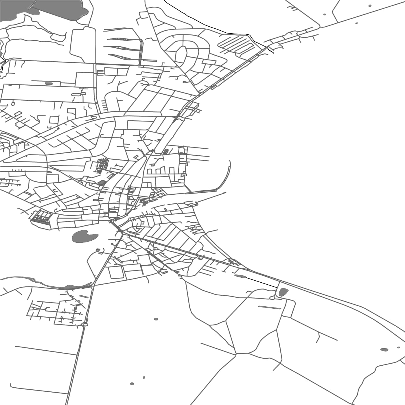 ROAD MAP OF KERTEMINDE, DENMARK BY MAPBAKES