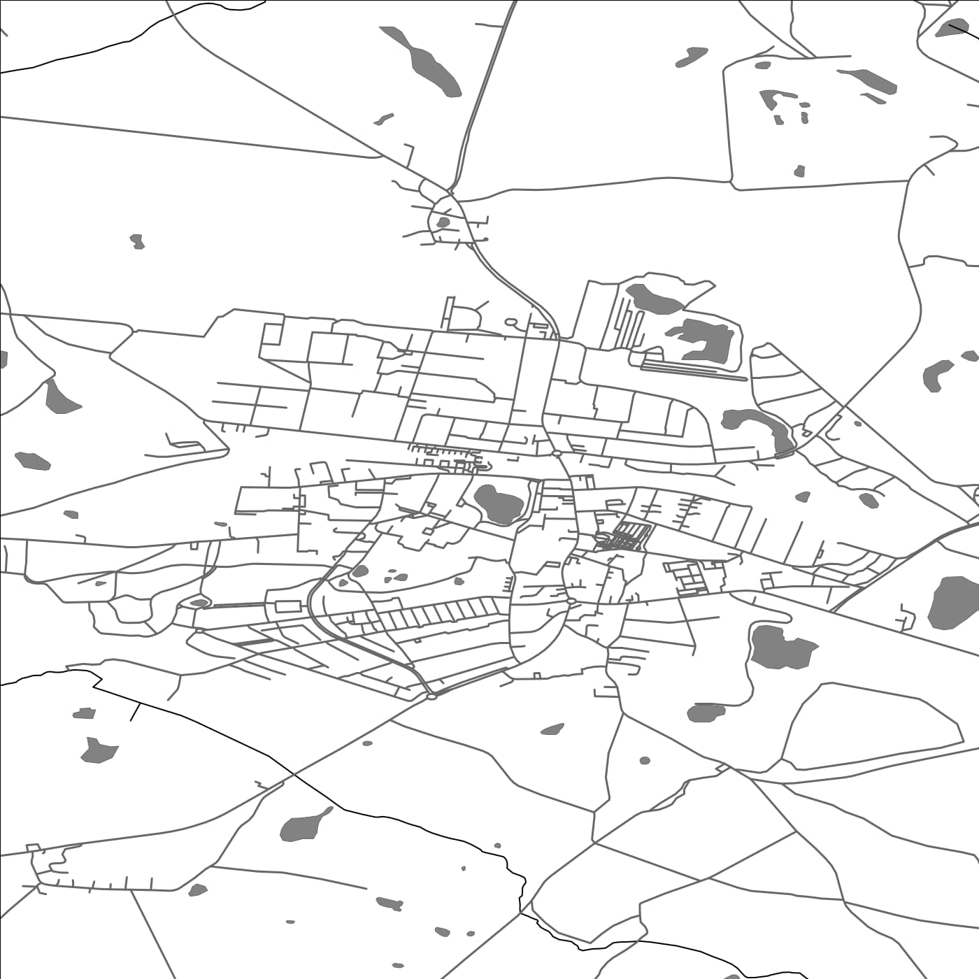 ROAD MAP OF KIRKE HVALSØ, DENMARK BY MAPBAKES