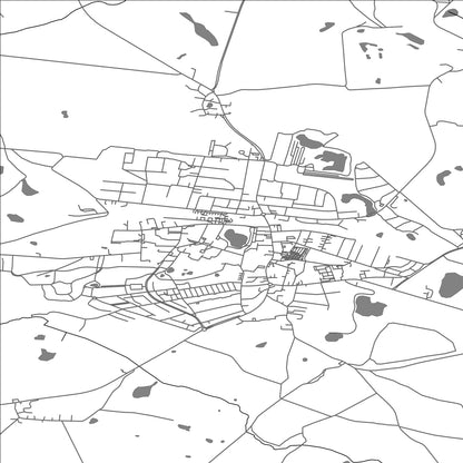 ROAD MAP OF KIRKE HVALSØ, DENMARK BY MAPBAKES