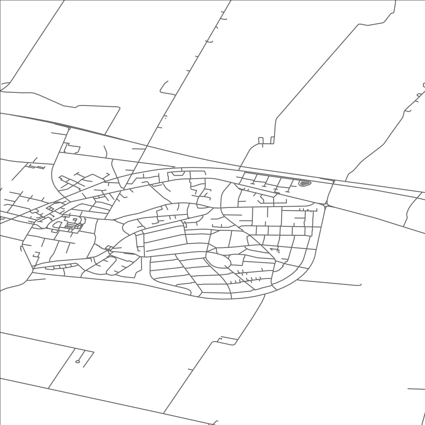 ROAD MAP OF KLARUP, DENMARK BY MAPBAKES