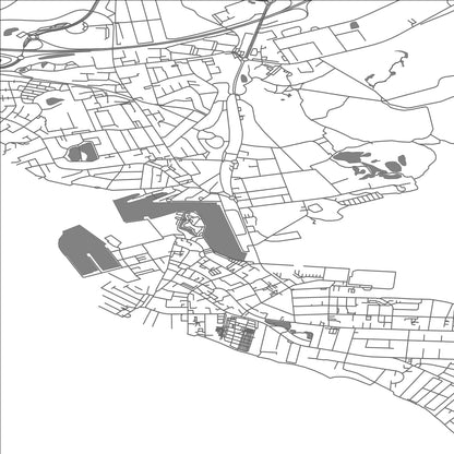 ROAD MAP OF KORSØR, DENMARK BY MAPBAKES