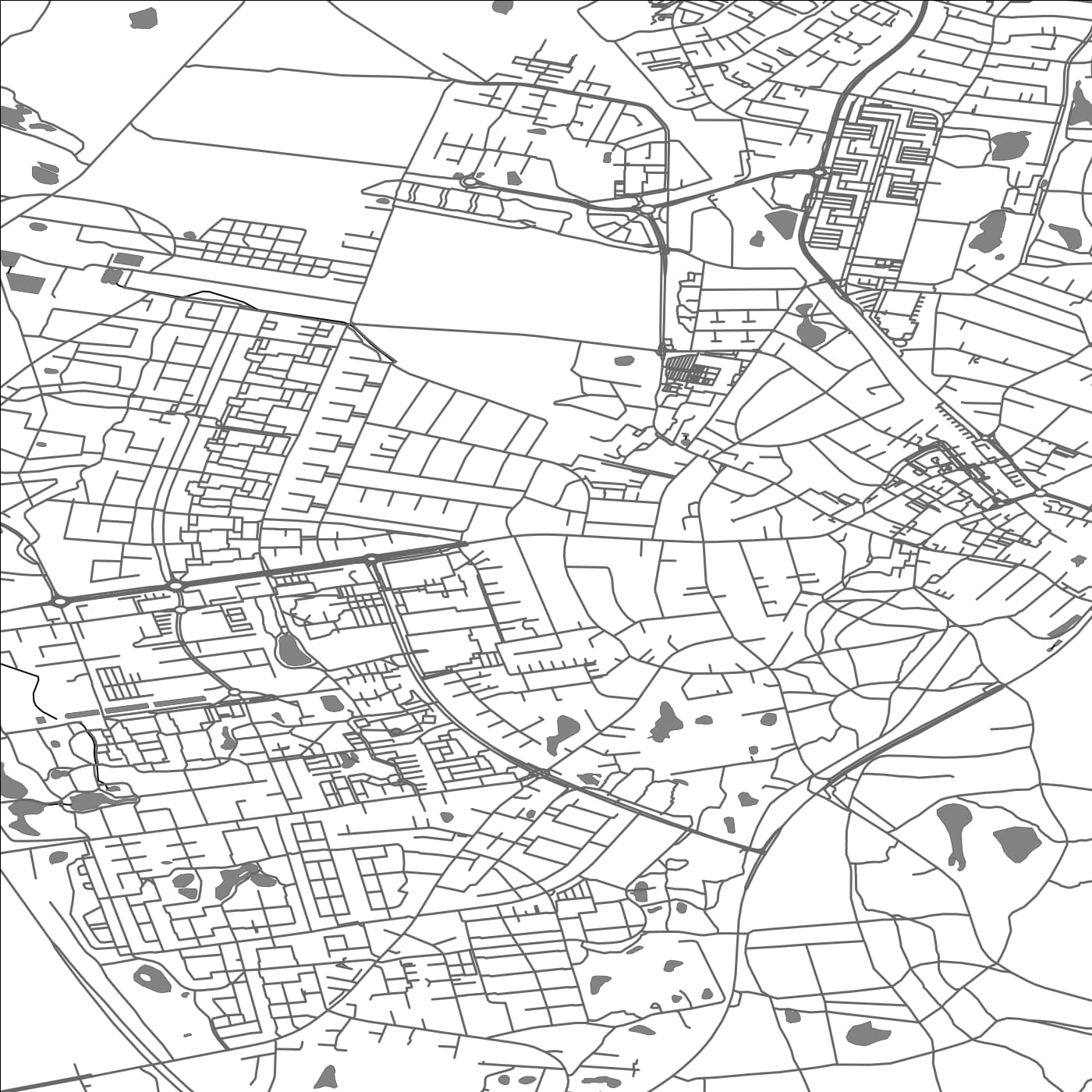 ROAD MAP OF LILLERØD, DENMARK BY MAPBAKES