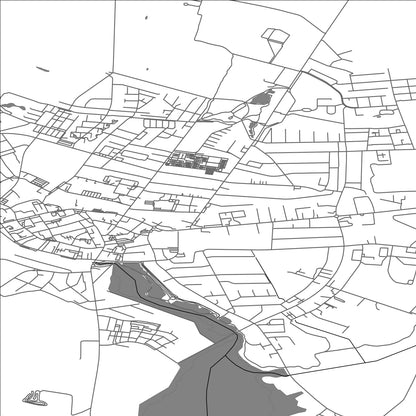 ROAD MAP OF NAKSKOV, DENMARK BY MAPBAKES