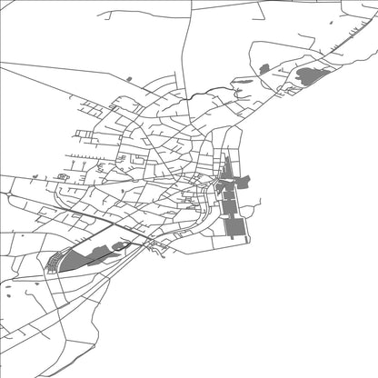 ROAD MAP OF NEXØ, DENMARK BY MAPBAKES