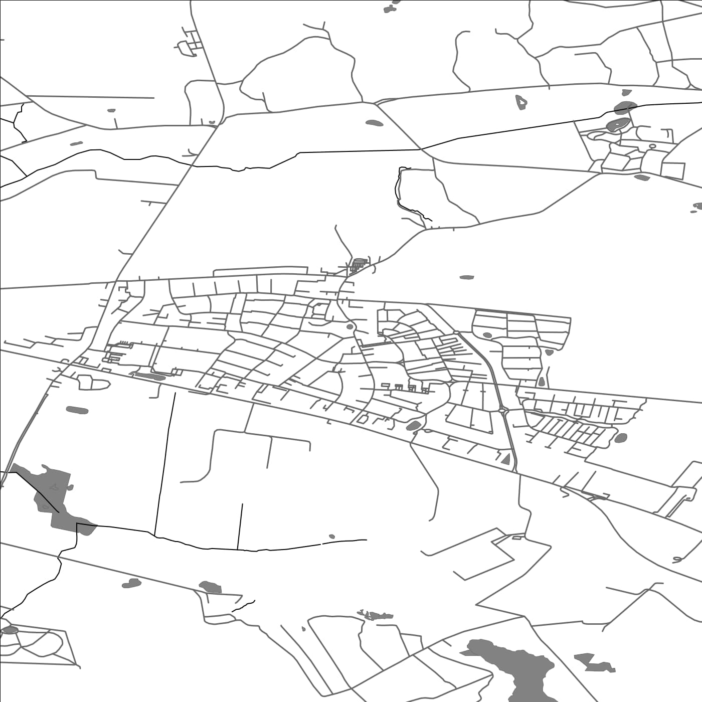 ROAD MAP OF SABRO, DENMARK BY MAPBAKES