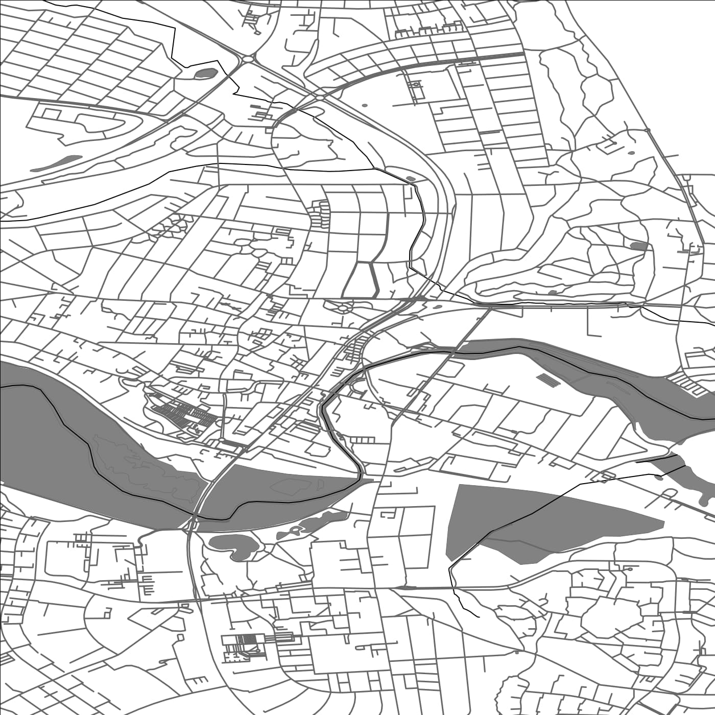 ROAD MAP OF SKIVE, DENMARK BY MAPBAKES