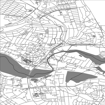 ROAD MAP OF SKIVE, DENMARK BY MAPBAKES