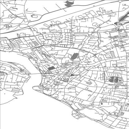 ROAD MAP OF SØNDERBORG, DENMARK BY MAPBAKES