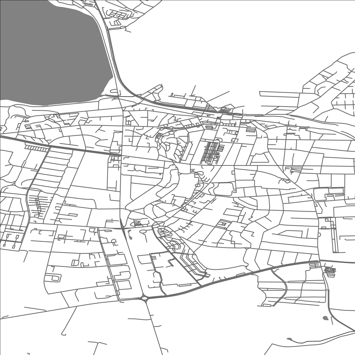 ROAD MAP OF STRUER, DENMARK BY MAPBAKES