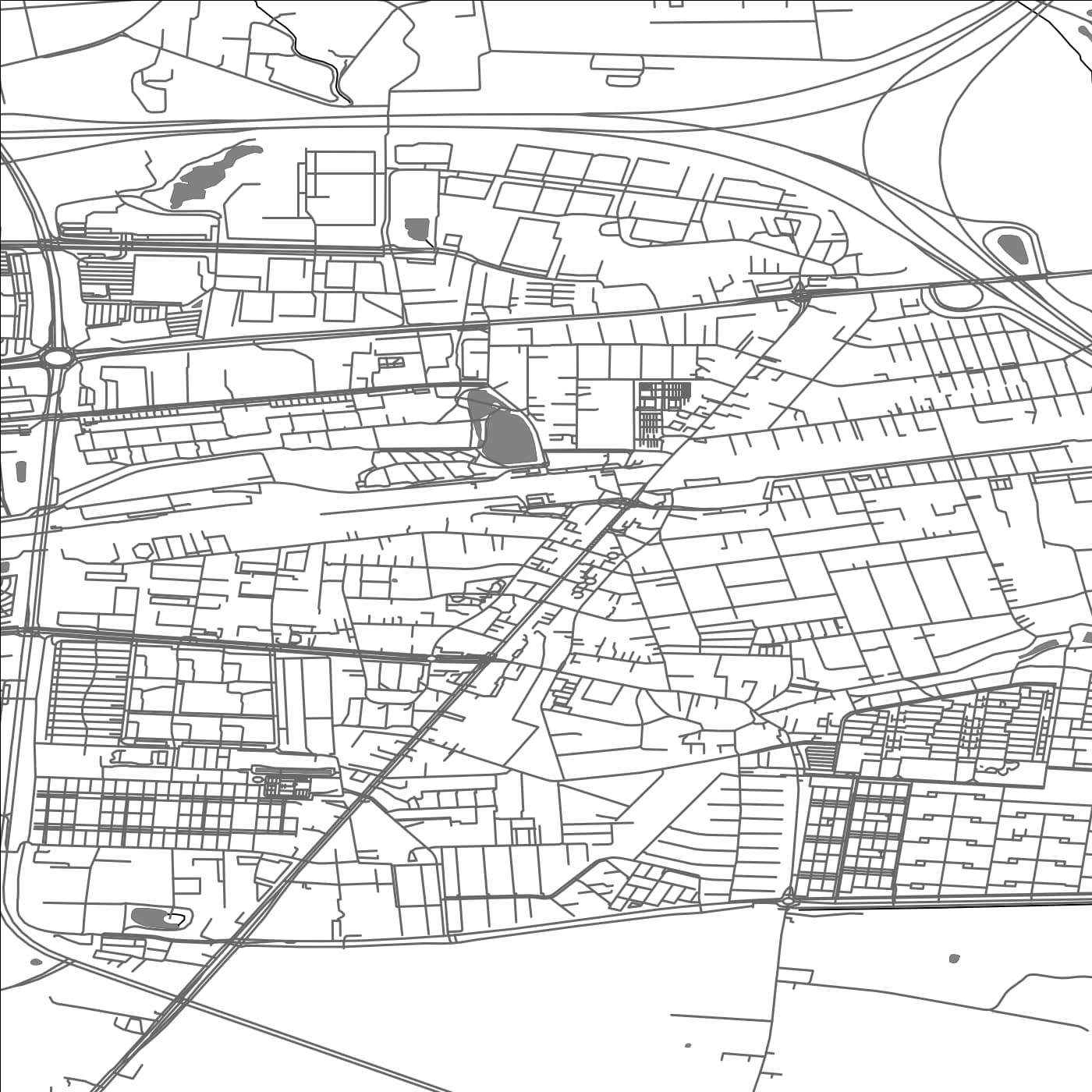 ROAD MAP OF TAASTRUP, DENMARK BY MAPBAKES