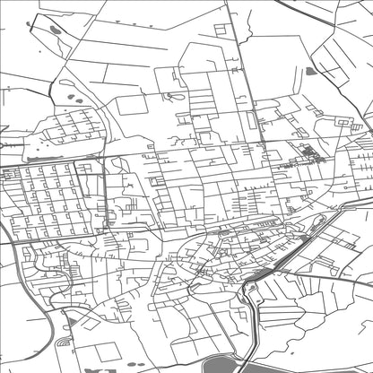 ROAD MAP OF TØNDER, DENMARK BY MAPBAKES