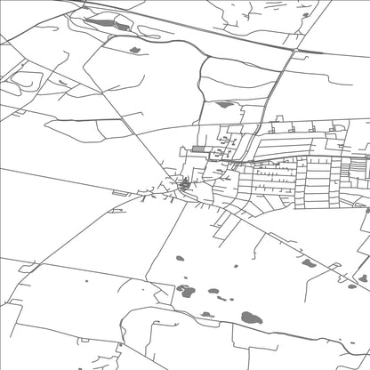 ROAD MAP OF TUNE, DENMARK BY MAPBAKES