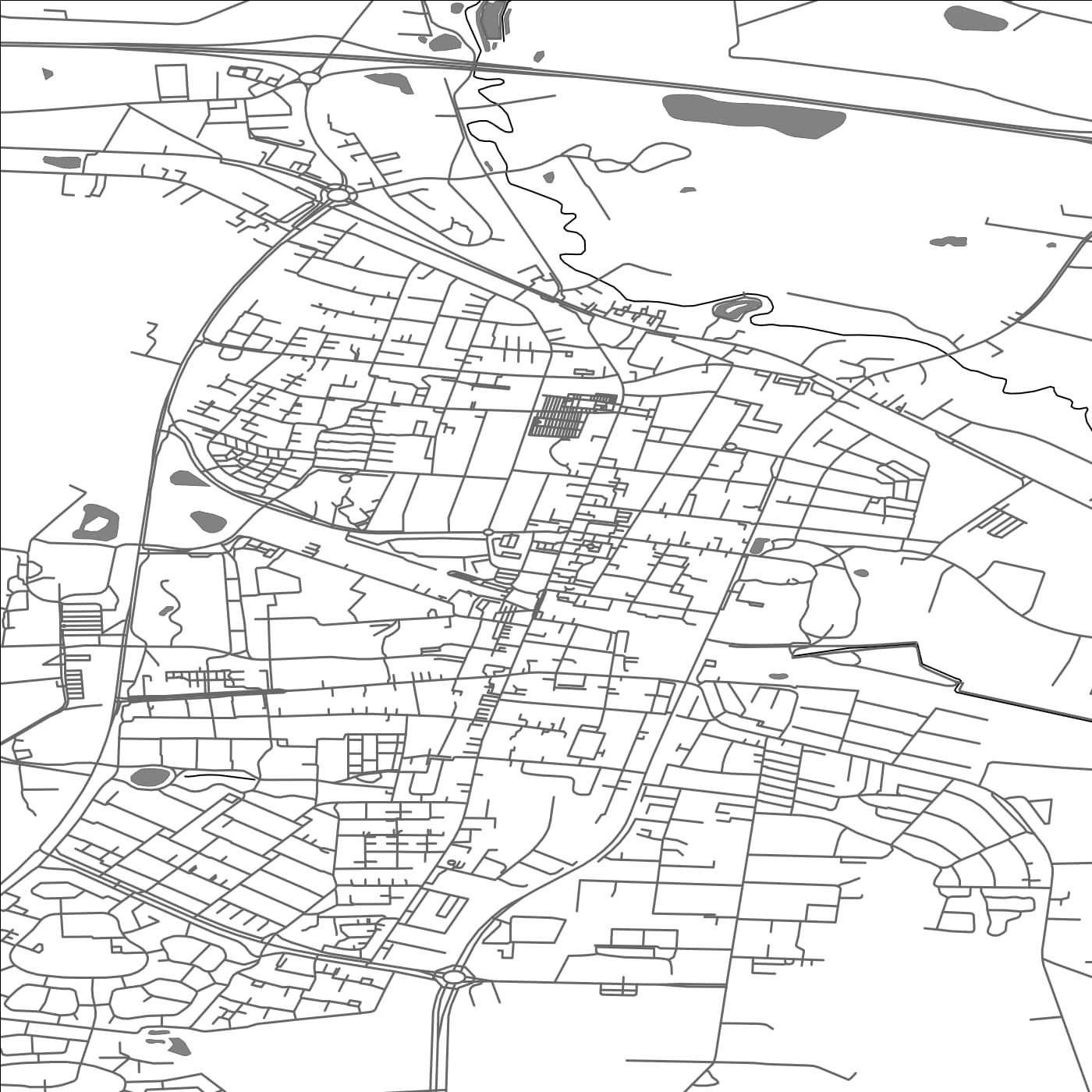 ROAD MAP OF VEJEN, DENMARK BY MAPBAKES