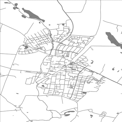 ROAD MAP OF VIBY, DENMARK BY MAPBAKES