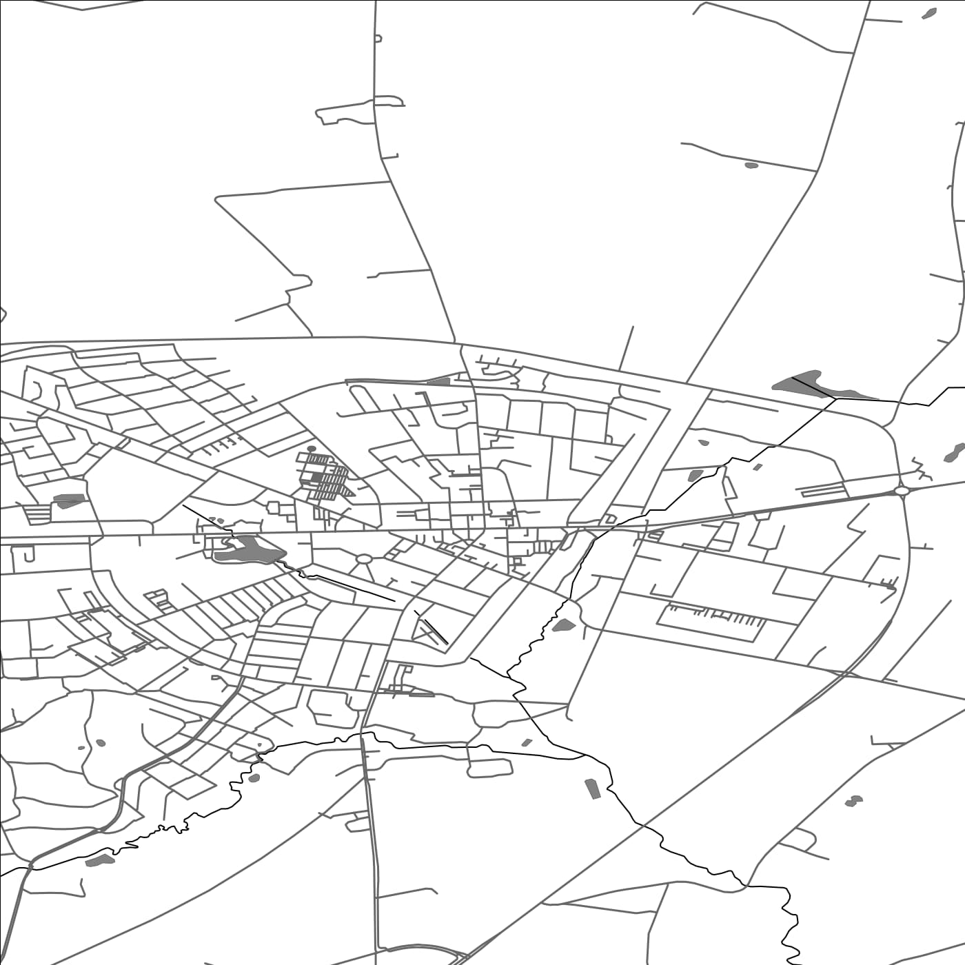 ROAD MAP OF VIDEBÆK, DENMARK BY MAPBAKES