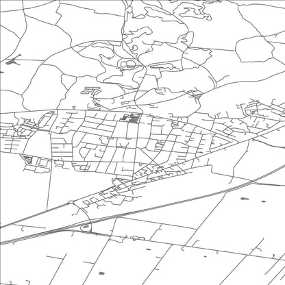 ROAD MAP OF VODSKOV, DENMARK BY MAPBAKES