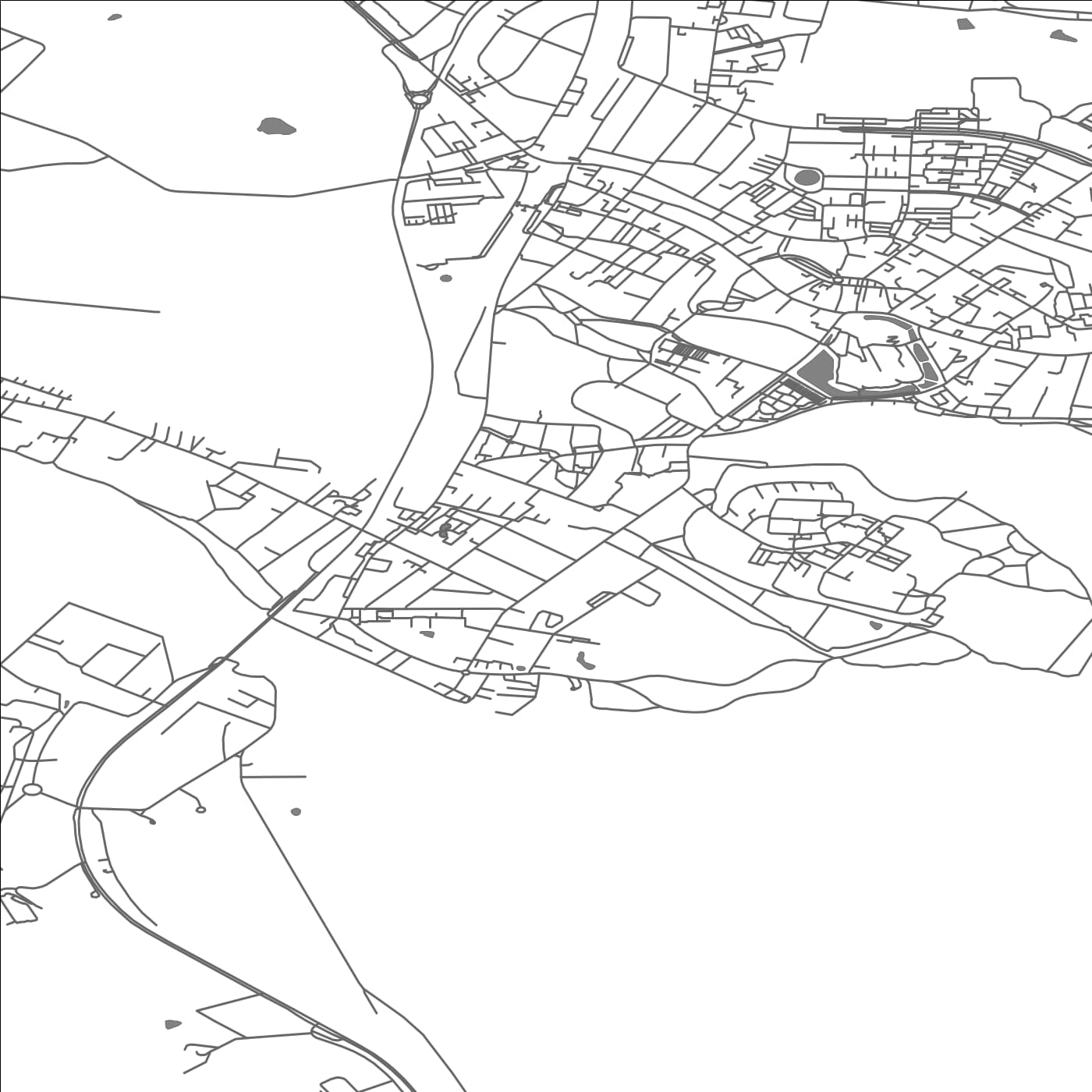 ROAD MAP OF VORDINGBORG, DENMARK BY MAPBAKES