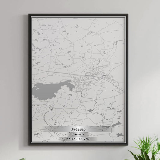 ROAD MAP OF JYDERUP, DENMARK BY MAPBAKES