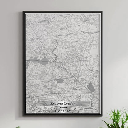 ROAD MAP OF KONGENS LYNGBY, DENMARK BY MAPBAKES