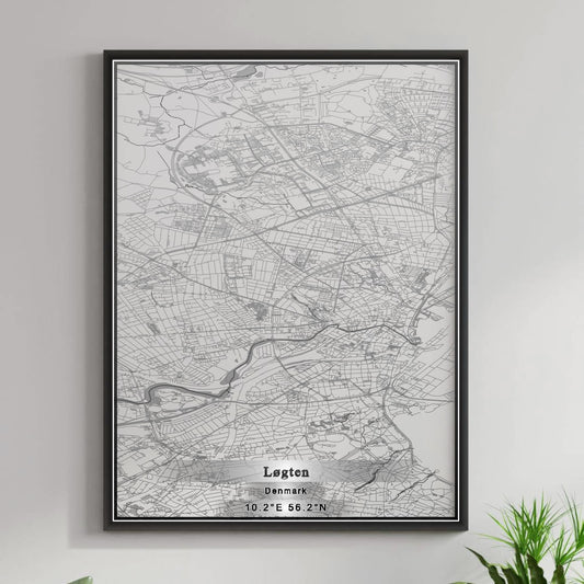 ROAD MAP OF LØGTEN, DENMARK BY MAPBAKES