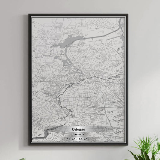 ROAD MAP OF ODENSE, DENMARK BY MAPBAKES