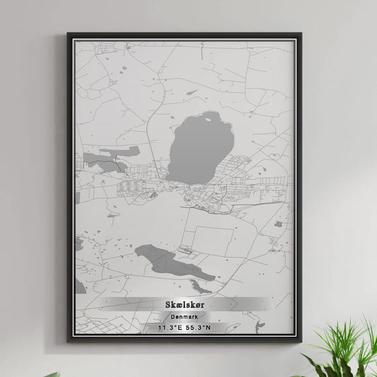 ROAD MAP OF SKÆLSKØR, DENMARK BY MAPBAKES