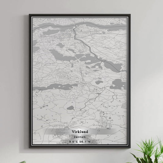 ROAD MAP OF VIRKLUND, DENMARK BY MAPBAKES