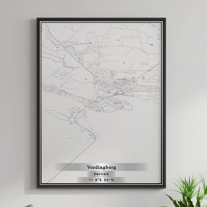 ROAD MAP OF VORDINGBORG, DENMARK BY MAPBAKES