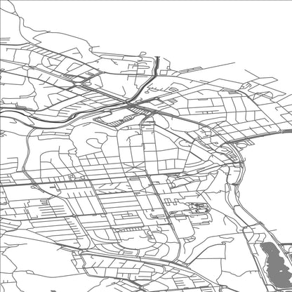 ROAD MAP OF AKUREYRI, ICELAND BY MAPBAKES