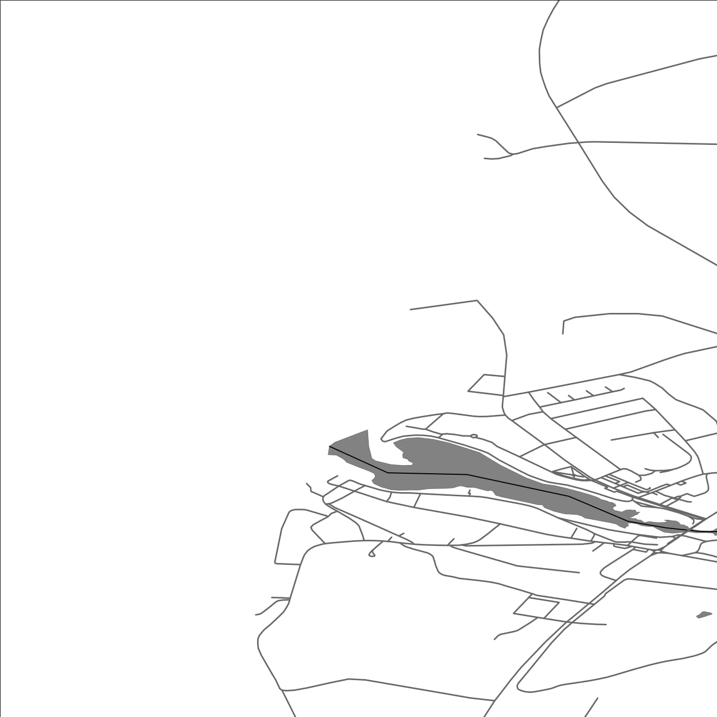 ROAD MAP OF BLONDUOS, ICELAND BY MAPBAKES