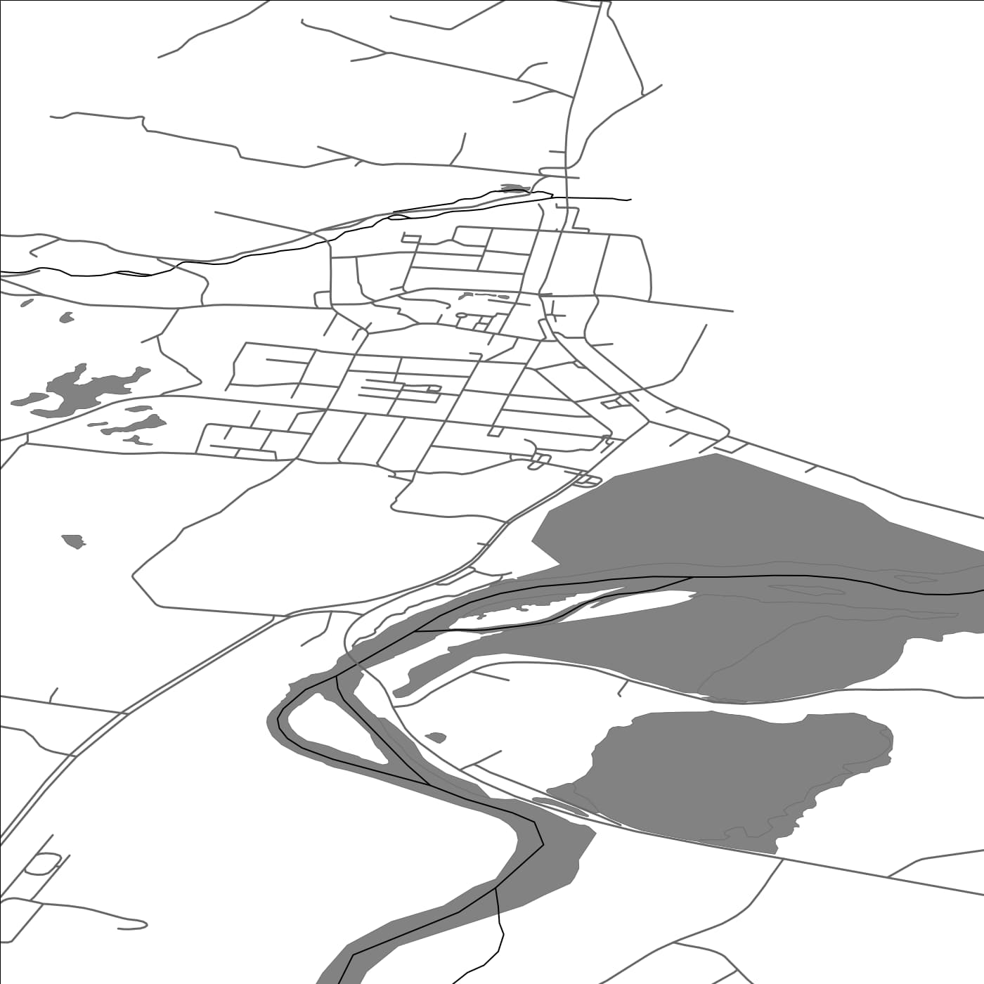 ROAD MAP OF DALVIK, ICELAND BY MAPBAKES