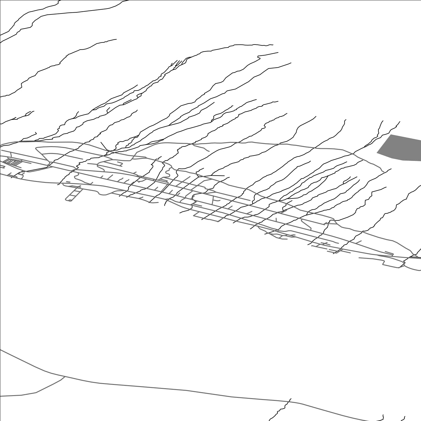 ROAD MAP OF FASKRUDSFJORDUR, ICELAND BY MAPBAKES