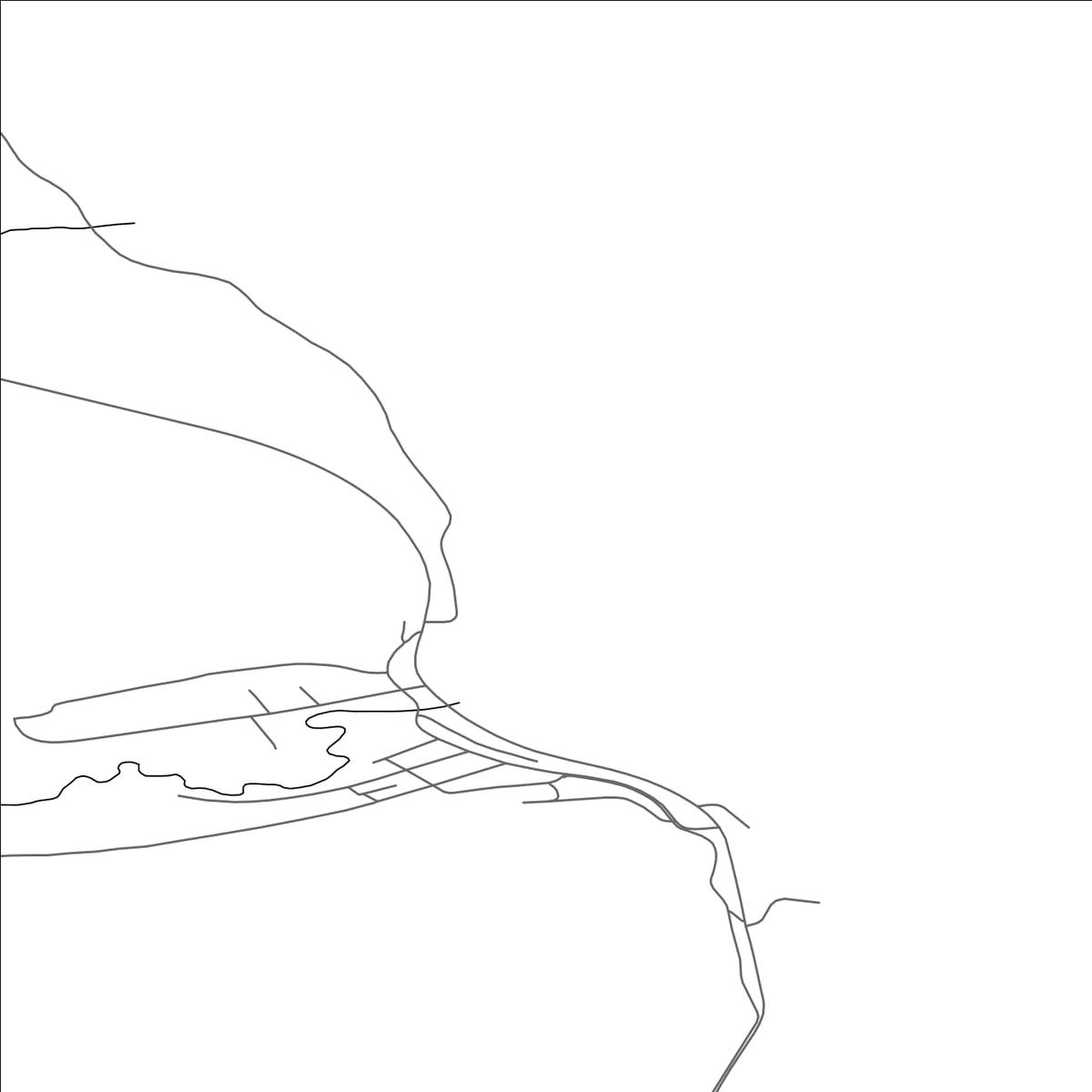 ROAD MAP OF HNIFSDALUR, ICELAND BY MAPBAKES
