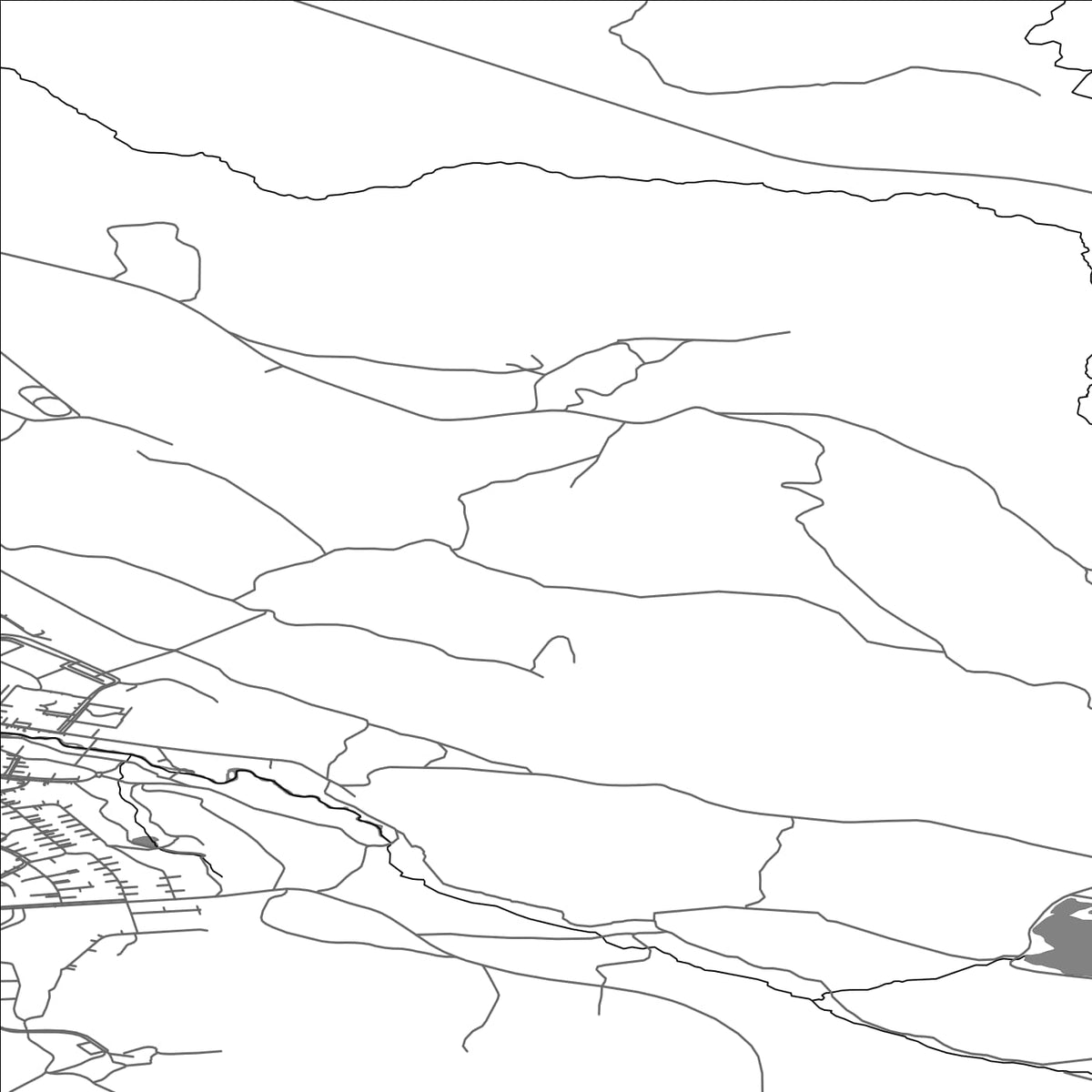 ROAD MAP OF HUSAVIK, ICELAND BY MAPBAKES