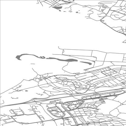 ROAD MAP OF HVALEYRI, ICELAND BY MAPBAKES