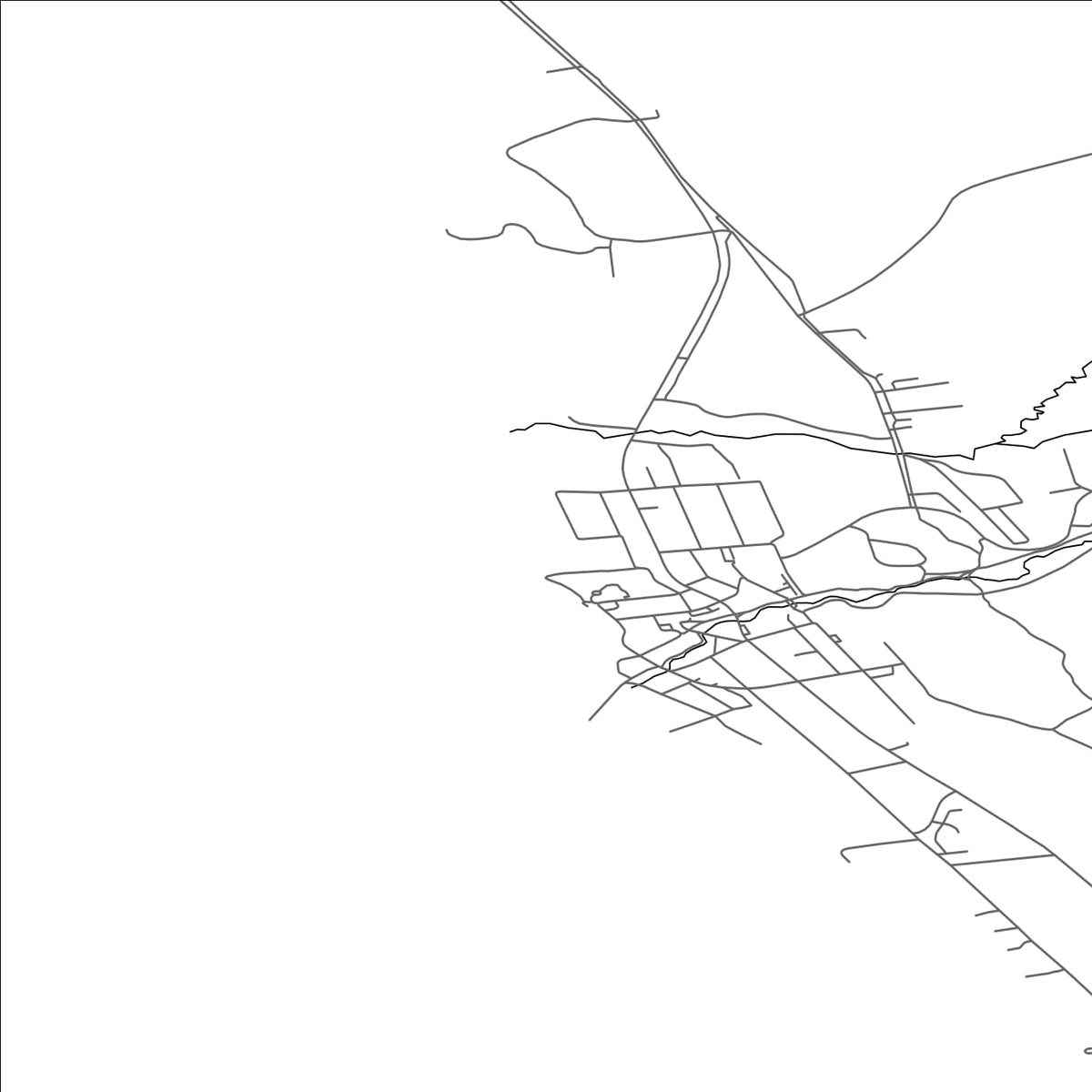 ROAD MAP OF HVAMMSTANGI, ICELAND BY MAPBAKES
