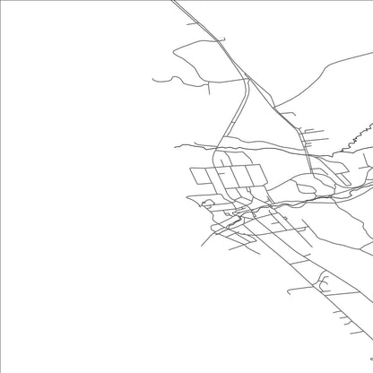 ROAD MAP OF HVAMMSTANGI, ICELAND BY MAPBAKES