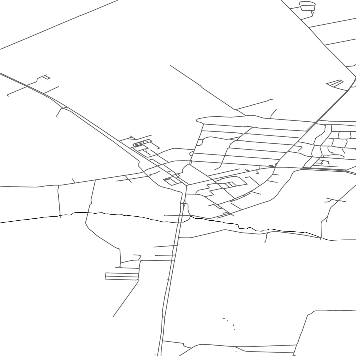 ROAD MAP OF HVOLSVOLLUR, ICELAND BY MAPBAKES