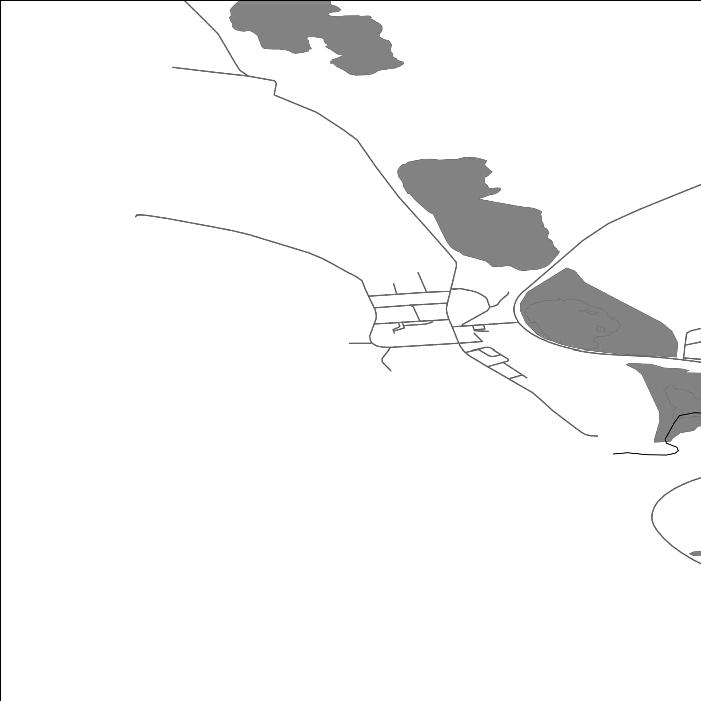 ROAD MAP OF KOPASKER, ICELAND BY MAPBAKES