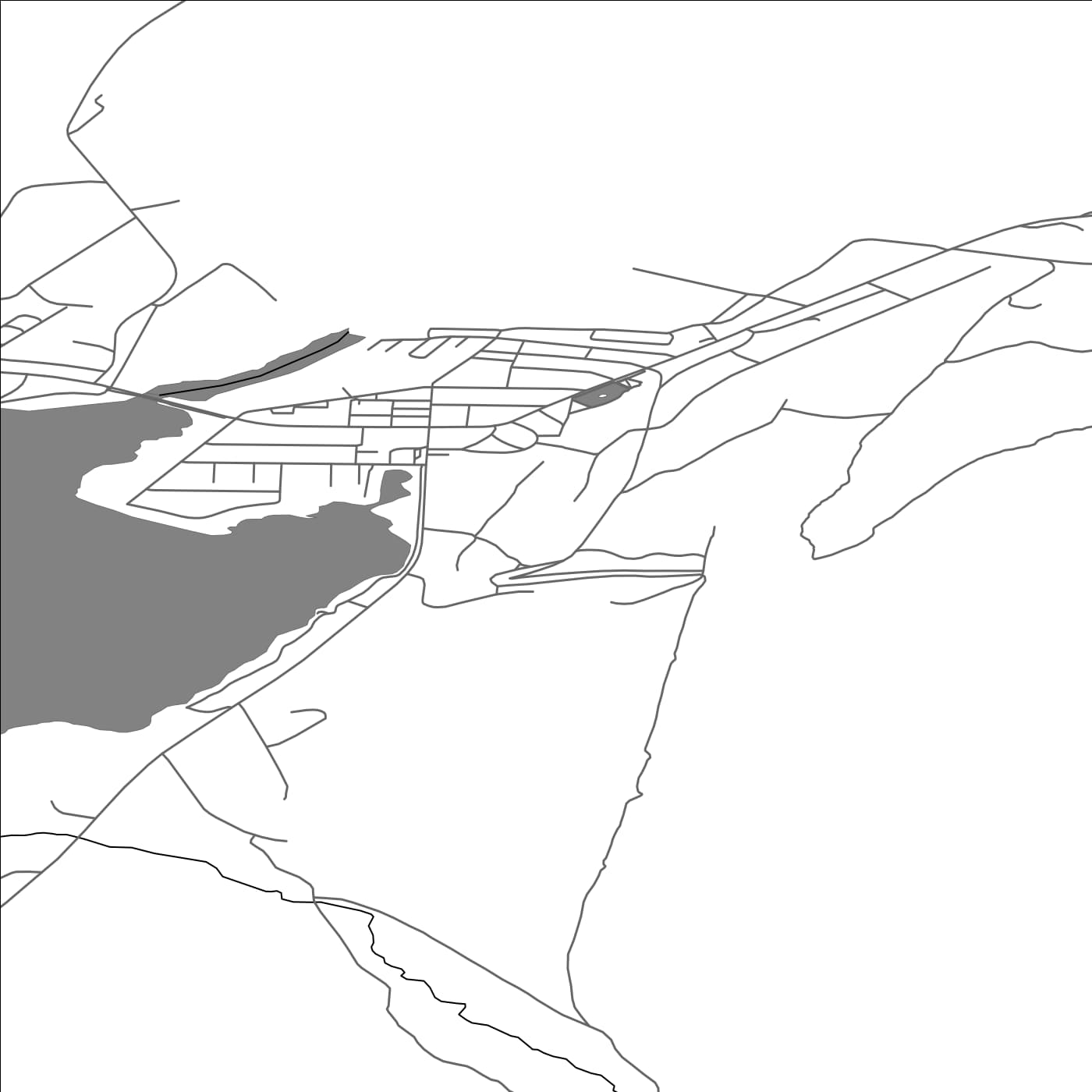 ROAD MAP OF OLAFSFJORDUR, ICELAND BY MAPBAKES